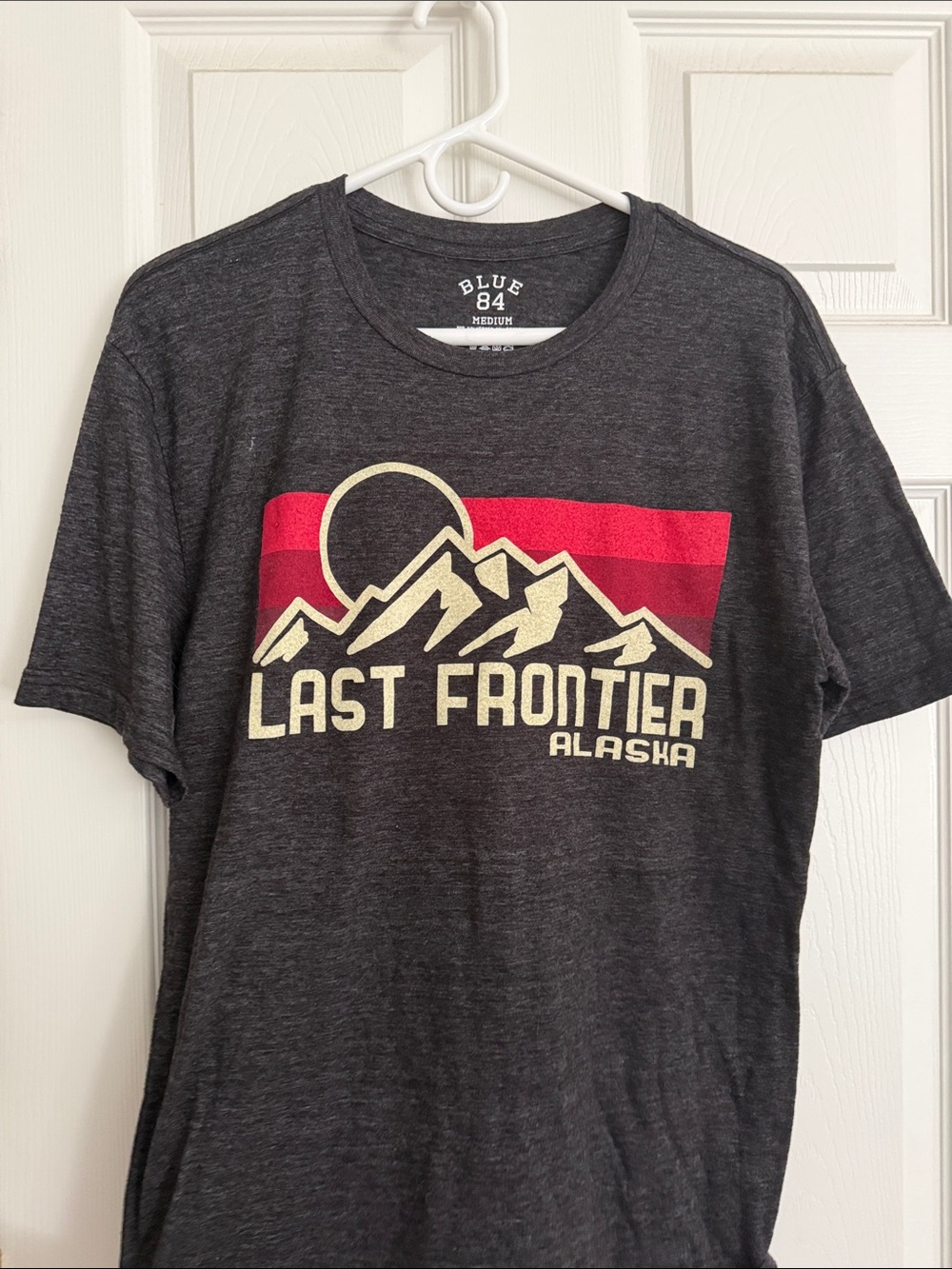 Blue 84 Charcoal Last Frontier Alaska Graphic Tee